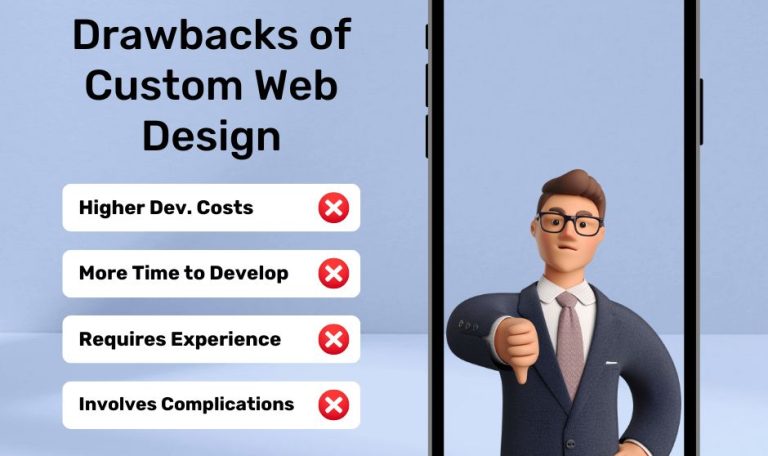 drawbacks of custom website design