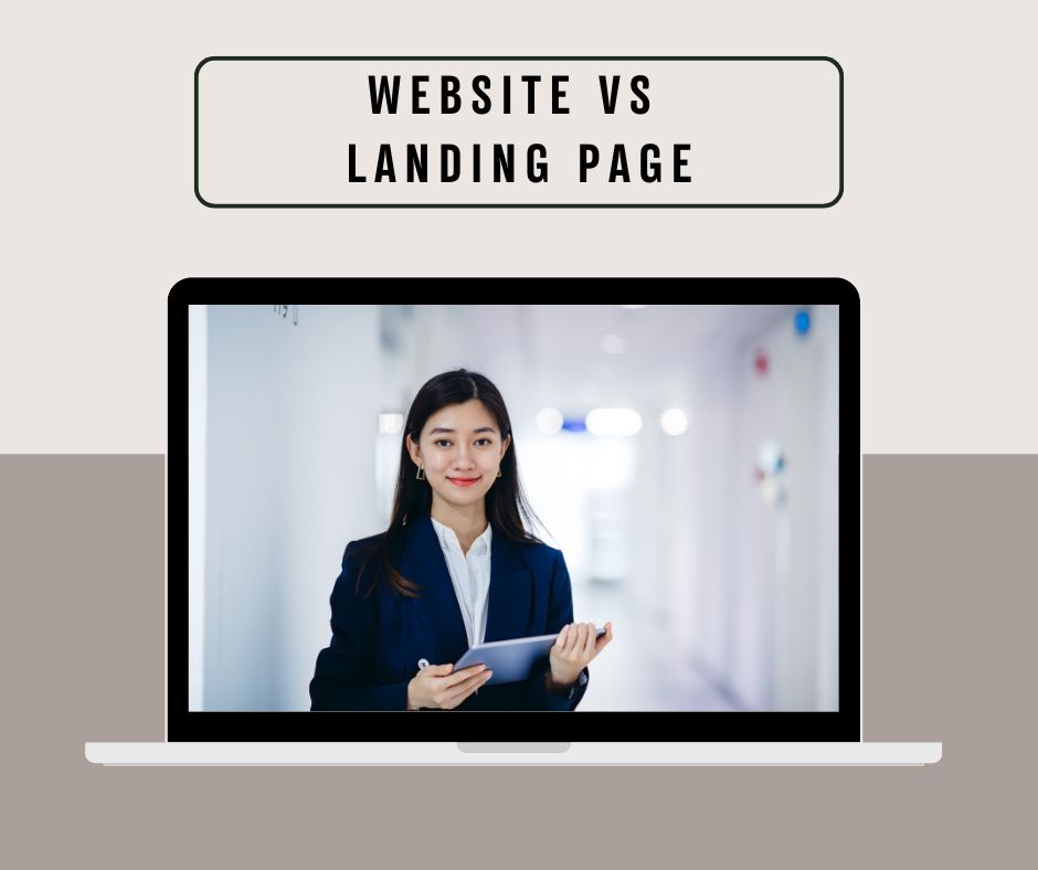 website design vs landing page design