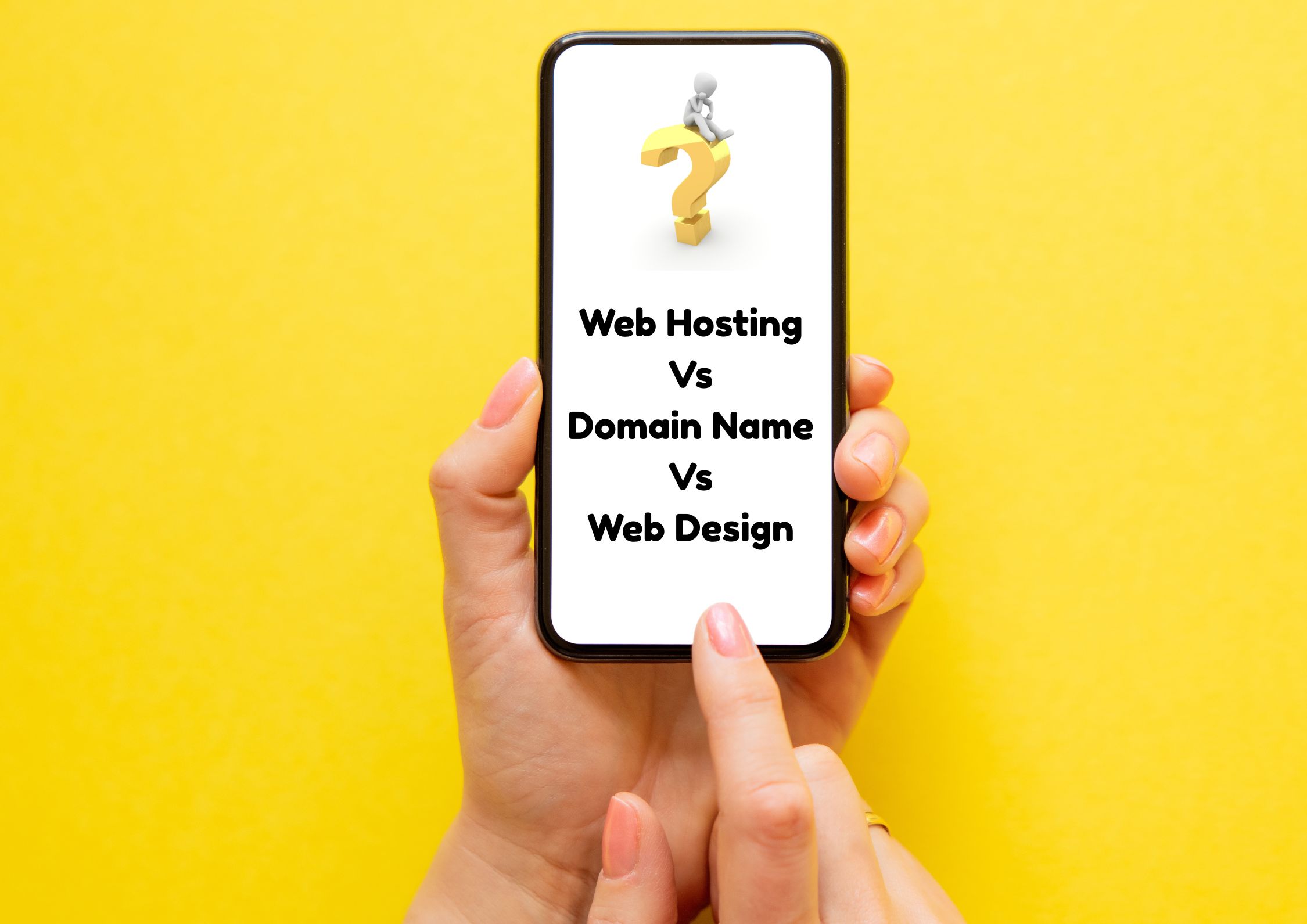 web hosting vs domain name vs website design
